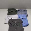 TELALEO 4/5 Pack Mens Polo Shirts Quick Dry Short Sleeve Golf T Shirt Performance Moisture Wicking Casual Workout (XX-Large, Black/Light Grey/Green/Light Blue/Blue(5 Pack))