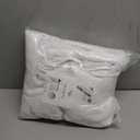 White Sheer Semi Blackout Curtains 63 Inch Length for Nursery Girl,Room Darkening Bed Room Curtains 2 Panel Sets