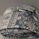 GENIMO Runner Rug for Hallways Machine Washable, 2x5 Non Slip Boho Vintage Lightweight Washable Runners, Thin Floor Rugs for Entryway Hallway Bathroom Laundry Room Corridor, Blue