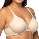 Vanity Fair Women's Full Figure Beauty Back Smoothing Bra, 4 Way Stretch Fabric, Lightly Lined Cups up to H (Underwire - Beige),
40B US