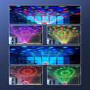 Sound Activated Party Lights with Remote Control Dj Lighting, Disco Ball Light Projected Effect Dancing Lights, Strobe Lamp for Parties Supplies Birthday Christmas Bar KTV Decorations -3-Pack