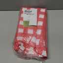Pureegg Plastic Table Cloth Disposable 6 Pack, 54 x 108 Inch Table Cloths, Party, Picnic, Decorative Gingham Tablecloths, Rectangle, Red and White Checkered Cover, Waterproof, Red Plaid
