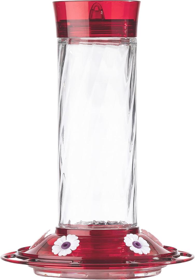 More Birds Bird Health Diamond Hummingbird Feeder, 30oz, Red