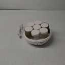 Euro Cuisine YM80 Electric Yogurt Maker Machine- Promote Gut Health with Probiotic Rich Homemade Yogurt -Home Yogurt Incubator with Glass Jars, White