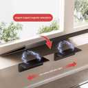 Window Sill Extender,Black Extension Board Not Easy To Bend(23.6x7.87in)