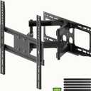 XINLEI Full Motion TV Wall Mount for Most 26"-70" Flat/Curved TV, Swivel Tilt Bracket with Articulating Dual Arms, Support 100lbs, Max VESA 400x400mm, Fits 12/16" Wood Stud (MA570)