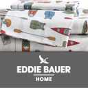 Eddie Bauer - Twin Sheet Set, Cotton Percale Bed Sheets, Crisp & Cool, Ideal Dorm Essentials (Kayak Adventure, Twin)