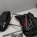 SHALLWE Ultralight Camping Chairs, All Aluminum Frame Portable Folding Camp Chair for Adults, Lightweight Collapsible for Backpacking, Hiking, Beach, Sports Low Back Black