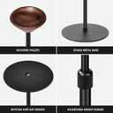 Floor Stand is Suitable for Homepod Mini, with Adjustable Height, Safety, Stability, and Anti Slip Bottom. Mini Speaker Accessories are Suitable for Living Rooms, bedrooms, Gyms(2 Pack- Black)