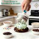 Ice Cream Sandwich Maker Tool, Stainless Steel Ice Cream Scoop with Trigger Release, Easy Ice Cream Cookie Sandwich Maker, Dessert Scoop for Homemade Ice Cream Treats