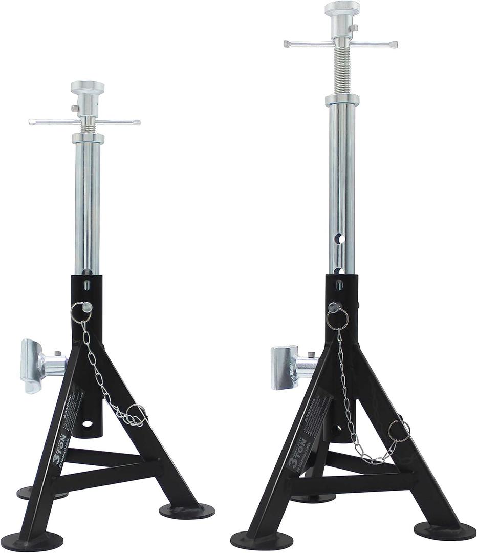 BESTOOL RV Supports Stabilizer Jacks, Travel Trailer Stabilizer Jacks Camper Jack Stands from 17.3" to 30", 3 Ton 6,000 lbs Capacity, 2PC (Updated Version)
