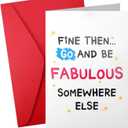 3 x Funny Leaving Card for Coworker, Goodbye Card Retirement Greeting Card with Envelope Going Away Card Farewell Gift Good Bye Card for Colleagues Team Mates Coworkers