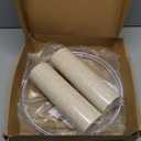 Drum Lampshade Set of 2, Lamp Shade for Table Lamps Floor Lamp, 13" Top X 13" Bottom X 10" High Large Lamp Shades, Modern Fabric Lampshades, Easy Assembly Replacement Lamp Shades Spider Fitter(Beige)