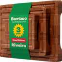 Riveira Bamboo End Grain Wood Cutting Board  Versatile And Durable: Set Of 3 Pcs Wooden Cutting Boards  Natural Wooden Cutting Boards For Kitchen Set  Complete Bamboo End Grain Cutting Board