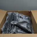 ETELI Over The Toilet Storage Bathroom Cabinet 3 Tier Freestanding Over Toilet Storage Cabinet Shelf Space Saving Behind Above Toilet Bathroom Organizer with Fabric Drawers, Black