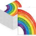 30 Pcs Motivational Notebooks Bulk Mini Positive Affirmations Journals Mini Composition Notebook Inspirational Mental Health Notepad for Christmas School Students Teacher Employee (Rainbow)