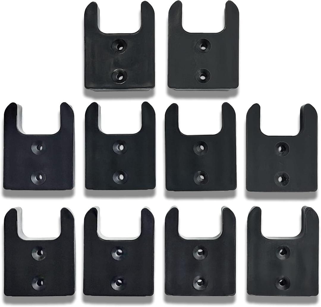 Commander Tool & Garage Organization | Milwaukee Tool Holder, Mounting Plate/Wall Mount, Tool Organizer, and Storage System for M18 Power Tools (Black, Pack of 10)