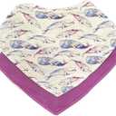 Baby Bib Combo for Drooling and Teething - Set of Two Bibs, Soft Bamboo Viscose, Highly Absorbent, Snap Closure