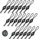 HOSTK 20 Pcs Mini Survival Compass, Outdoor Camping Hiking Pocket Compass, Liquid Filled Mini Compass for Emergency Survival Paracord Bracelet Necklace Key Chain