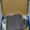 Magnetic Window Screen, Adjustable DIY 50x59in Window Screen Replacement, White Frame Gray Fiberglass Mesh, No Drilling Easy Cut-to-Fit for Sliding/Swing/Top-Hung, Fits Wood/Iron/PVC Frames