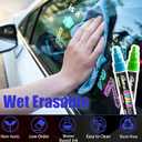 Window Chalk Markers for Cars Glass Washable, 20 Colors Jumbo Liquid Chalk Marker Pens with 10mm 3 in 1 Nib Wide Tips, Big Chalkboard Markers Car Window Paint Pens for Auto, Bistro, Mirror, Poster