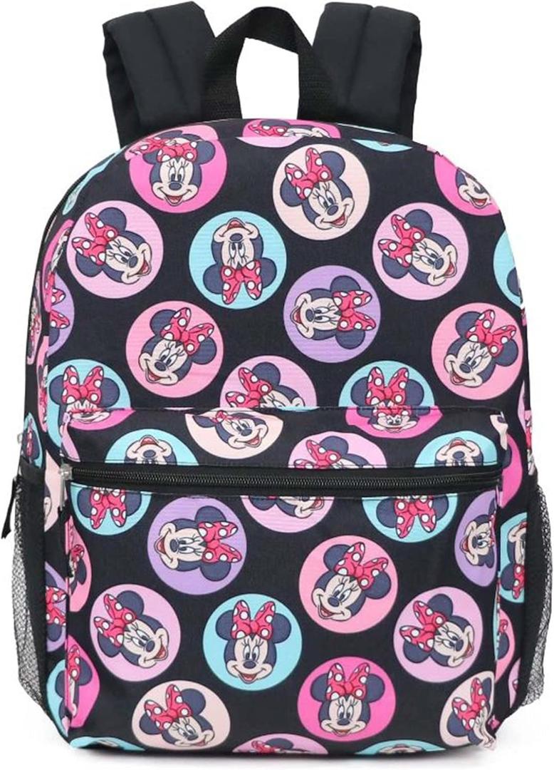Disney Minnie Mouse Full Size All Over Print 16" Backpack