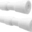 Shower Curtain Rods Pack of 2, 41-75 Inches Rust-Resistance Adjustable Spring Tension Rod for Bathroom or Doorways, White