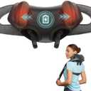 Etekcity FSA Eligible Cordless Neck Massager for Pain Relief Deep Tissue, Shiatsu Shoulder Massager with Heat, Massage Tools for Trapezius, Lymphatic Drainage, Relaxation Therapy, HSA Items, Cadeo (Grey)