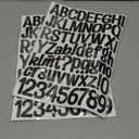 Pack of 2 CMBBZZY 1.5 Inch Letter Stickers, 552 Pieces Alphabet Number Symbol Stickers for Scrapbooking, Sign, Water Bottle, Self-Adhesive Vinyl Letter Sticker Decals for Arts&Crafts - 8 Sheets, Black