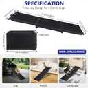 Foldable Dog Ramp for Car, 71" L & 17" W Folding Dog Ramps with Non-Slip Surface, Pet Ramp for SUV & Truck, Portable Dog Step Ramp for Large Dogs, 250 LBS Weight Capacity