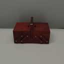 1pcs Wooden Expandable Sewing Box Sewing Kit Storage Box with Handle, Embroidery Kit Wooden Sewing Basket