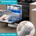 Dish Drying Mat Kitchen Counter - Silicone Dish Drying Pad with Built-in Drain for Sink, Refrigerator and Drawer Liner, Easy Clean, Non-Slip, Heat Resistant, 14.8" x 10.7"