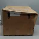 TGEYD 30 lb Chicken Feeder with 6 NoWaste Ports – HeavyDuty Outdoor Metal Feeder with Adjustable Height, Locking Lid & Riveted Handles – Rustproof Feed Box for Poultry & Backyard Chickens