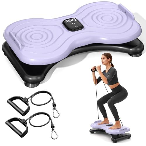 2025 New Waist Twister Machine Exercise,Waist Twister Fitness Tool with LCD Display& Resistance Bands for Core Exercise,300LB Home Gym Equipment for Slim Waist & Belly Fat Purple