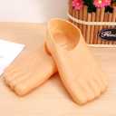 Cabilock 2 Pairs Large Feet Slippers Giant Foot Costume Props for Halloween Masquerade Cosplay Party Comfortable Slip-on Funny Footwear for Adults