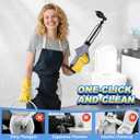Toilet Plunger, High Pressure Toilet Plunger,Toilet Auger Air Drain Blaster with Real-Time, Heavy Duty Plunger for Bathroom and Plumbing Clogs (Grey), 1 Count