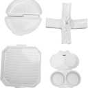 Microwave Cooking Set with Bacon Tray, Egg Poacher, and Potato Rack, Suitable for Quick and Delicious Meals, Microwave Cooking Set, Microwave Accessory Set, Microwave Cookware Set