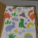 Baby Boy Gift Bags, Extra Large 24"x 20" | Premium Canvas Drawstring Gift Bags | Reusable Fabric | Perfect for Baby Showers, Birthday Parties | Dinosaur