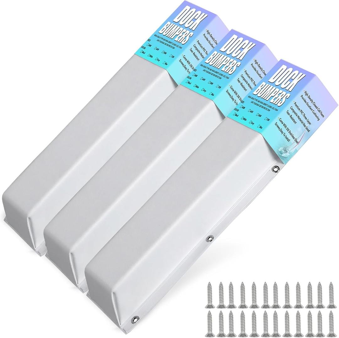 Boat Dock Bumpers, 17"/36"/48"/58"/72" Dock Fenders Bumpers, Dock Pole Bumpers, Piling Bumpers Marine for Dock Edging, Piling, Horizontal Deck, Vertical Poles, or Pier Fenders