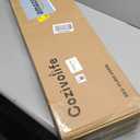 Over The Toilet Storage with 2 Baskets, 4-Tier Bamboo Organizer Rack with Paper Holder & 4 Hooks & Waterproof Feet Pad,Freestanding Shelf for Bathroom(White)