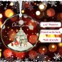 2 x Bear Baby's First Christmas Ornament Gifts for New Parents, 2025 New Baby Ornaments for Christmas Tree, Acrylic