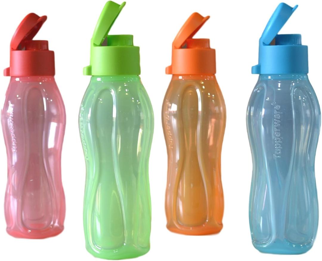Tupperware Aquasafe Fliptop Bottle (310Ml), Set of 4