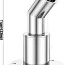 Thru Hull Exhaust Skin 316 Stainless Steel Thru Hull Exhaust Fitting 24mm Tube Pipe Socket Hardware for Diesel Parking Heaters Boat Marine Car Truck with Screws and Washers(Bent)