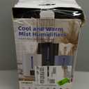 6L Humidifiers for Bedroom Large Room Home,Cool and Warm Humidifier for Baby and Plants Hot Mist Top Fill Desk Humidifier Oil Diffuser,Quiet,Auto Mode,360Nozzle-Midnight Black(2026 Upgraded)