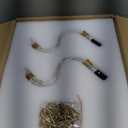 WUZUPS Crystal 5-Light Candle Chandelier Pendant Flushmount Ceiling Light Modern Lighting Fixture for Bedroom Hallway Bar Kitchen Bathroom, H 25" x W 20", Gold, E12 Base