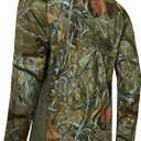 BASSDASH Men's Hunting Camo Performance Long Sleeve Shirt Fishing UPF50+ FS13M (S)