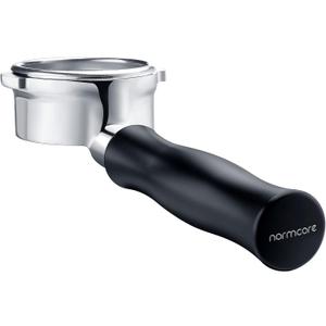 Normcore 58mm Bottomless Portafilter, Bottomless Naked Portafilter Fits Breville Dual Boiler Espresso Machine BES900XL, BES920XL, BES980XL, BES990BSS, 18g Filter Basket Included (Black)