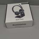 (Upgraded Version) Wireless Headset, Bluetooth Headset with Noise Cancelling Microphone, Best Headphones with Mic Mute & USB Dongle for PC/Computer/Laptop/Cell Phones/Remote Work/Call Center (Black)