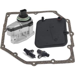 42RLE Transmission Shift Solenoid Block Pack with Speed Sensors Filter Gasket kit Compatible with Jeep Chrysler Dodge Mitsubishi