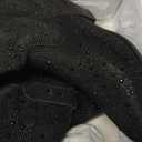 Rollda Rhinestone Cowboy Boots, Sparkly Over the Knee Cowgirl Boots, Pointed Toe Knee High Boots with Chunky Heel Thigh High Boots (9, Black)